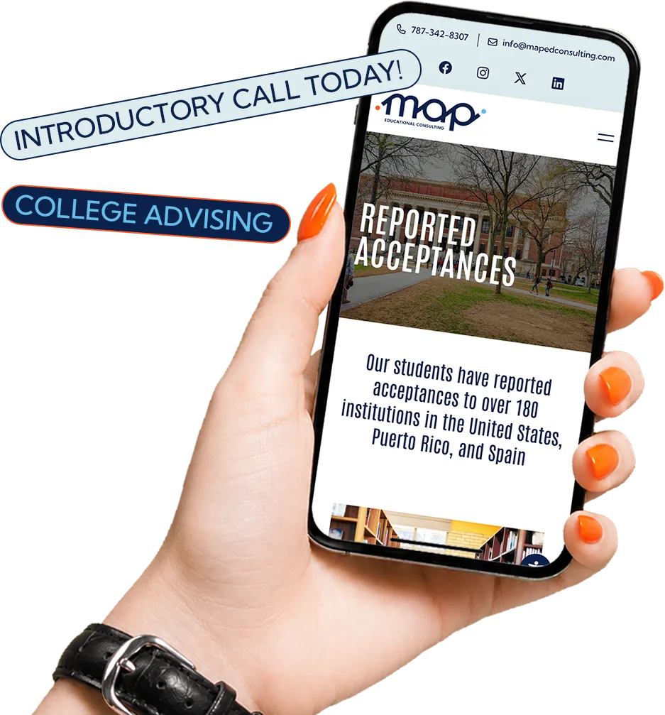 MAP Educational Consulting on mobile