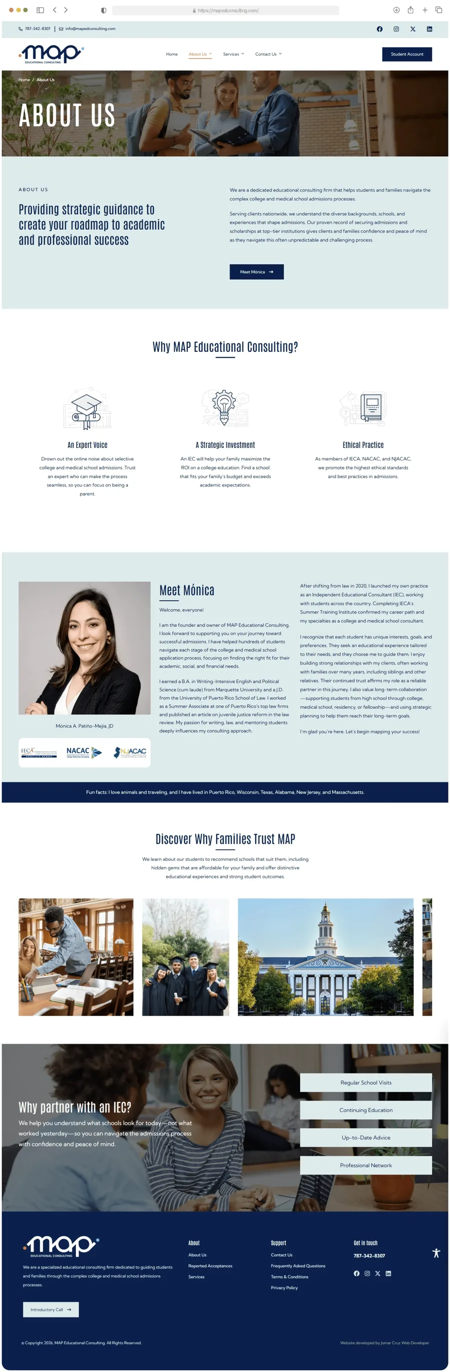 MAP Educational Consulting — About Us