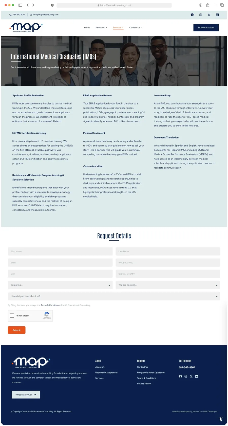 MAP Educational Consulting — IMG Advising