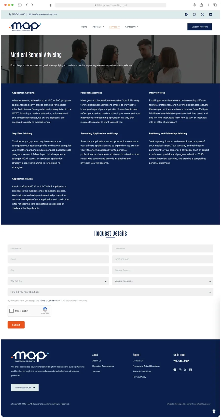 MAP Educational Consulting — Medical School Advising