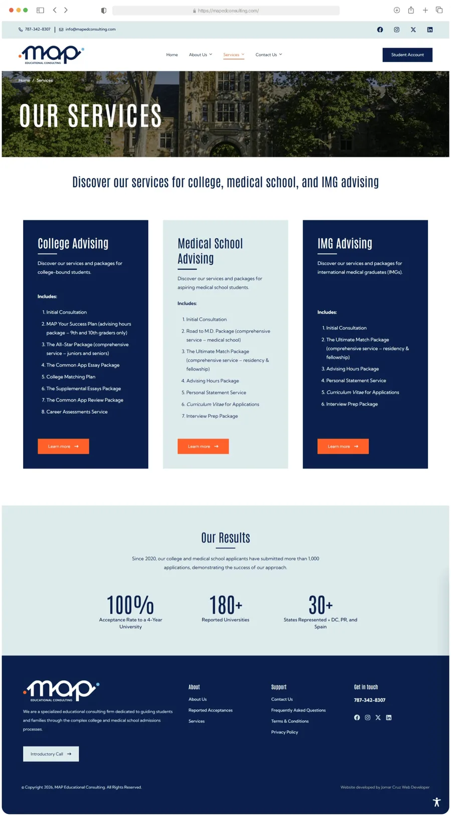 MAP Educational Consulting — Our Services