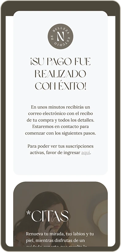 Pago realizado — mobile